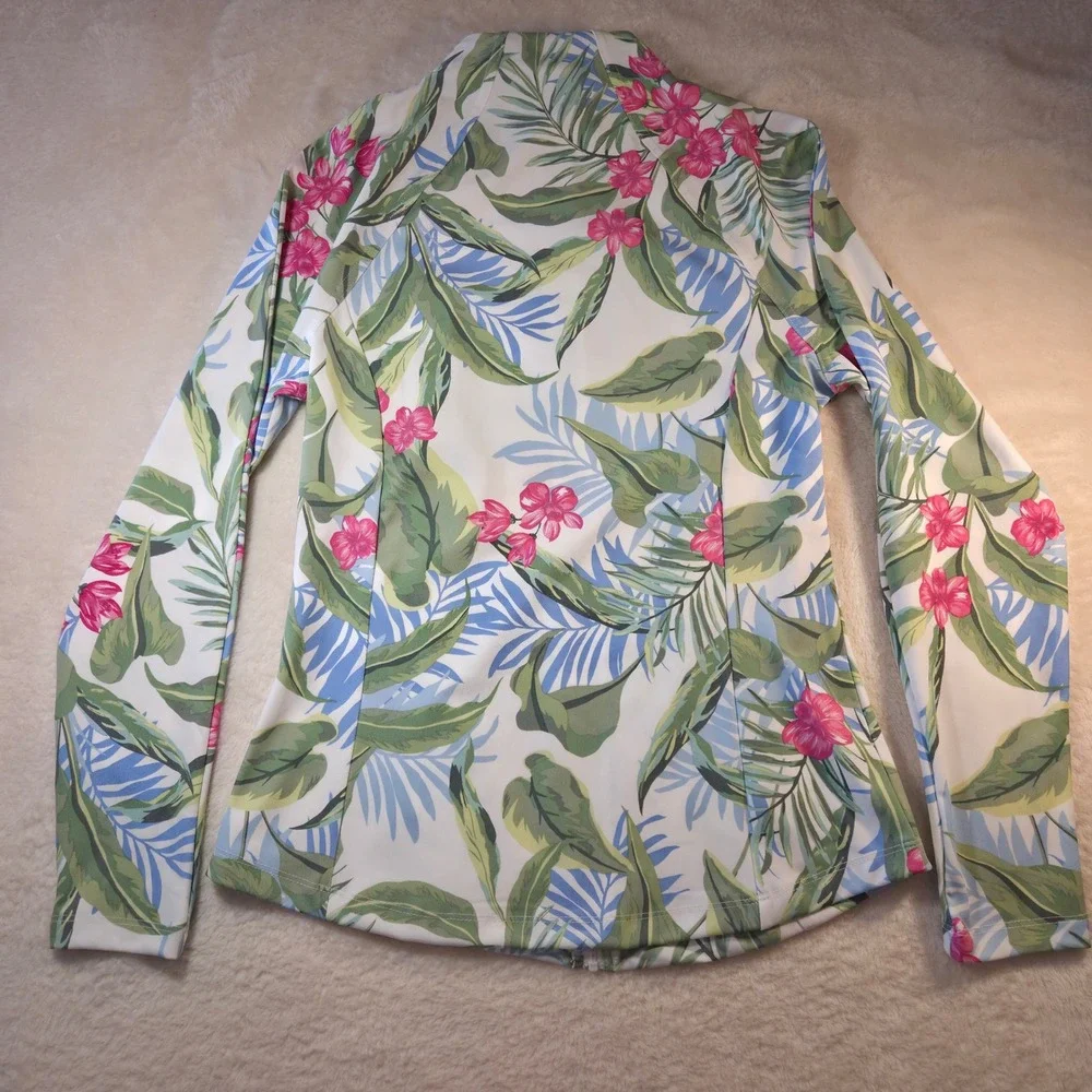 Tommy Bahama Active Set Womens S/XS White Floral NEW Jacket & Skort 2pc